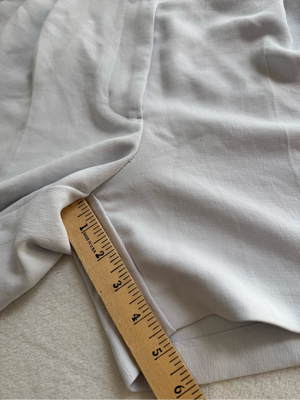 Wilfred Aritzia Pale Icy Blue White Effortless Pleated Shorts - Picture 7 of 11